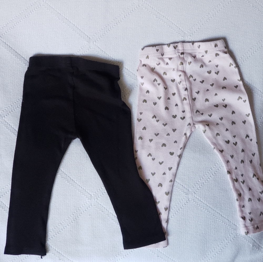 Gerber 2-pack babygirl Organic Active baby pants 12m